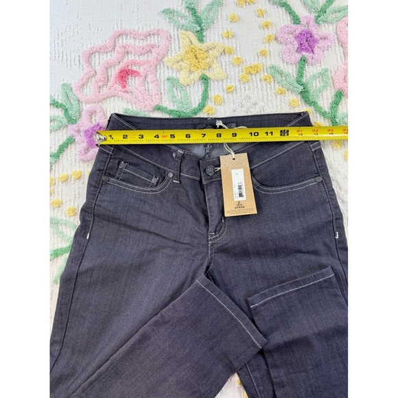 Prana Kara Jean Womens 2 Dark Wash Denim Low Rise Fitted Stretch W4KARA112 - Picture 6 of 12